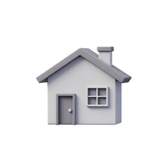 Dream home illustration evokes feelings of security and family with its simple, modern design, perfect for real estate or financial services promotions