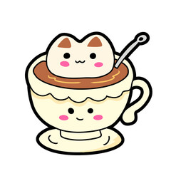 Cake and drinks 