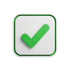 Achieve success with this vibrant green check mark, a modern symbol of approval, perfect for digital projects, checklists, and celebrating completed tasks