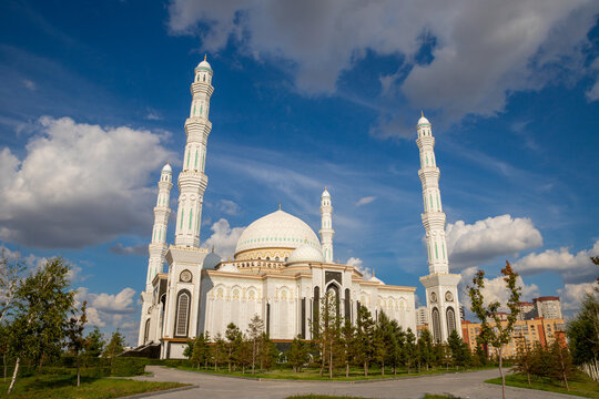 Hazrat or Hazret (Khazret) Sultan cathedral mosque with four minarets
