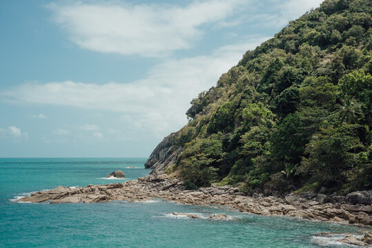 Emerald Waters and Jungle at Haad Thong Reng, Koh Phangan, Thailand