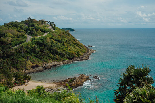 Yanui Beach and Promthep Cape Aerial View, Phuket, Thailand