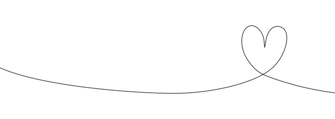 手書きのハートのベクターライン