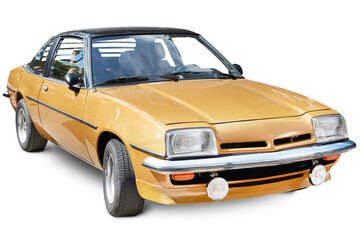 Retro car isolated on transparent