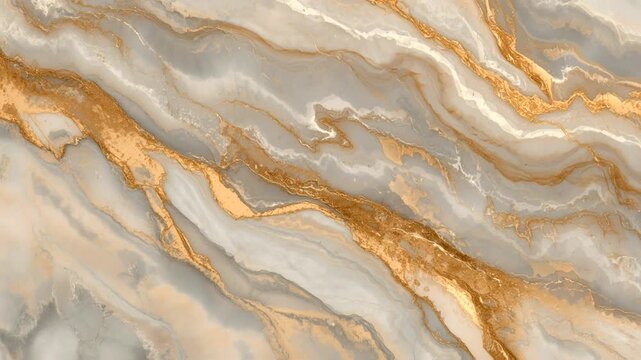 a dramatic marble pattern with a mix of bluish gray, soft white, and thick, diagonally flowing metallic gold veins
