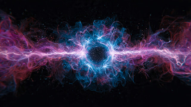 An explosion of cosmic energy, a ball of plasma
