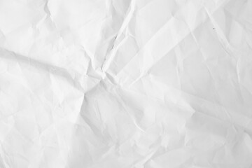 Paper texture background, Crumpled paper. White creased paper.