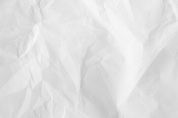 Paper texture background, Crumpled paper. White creased paper.