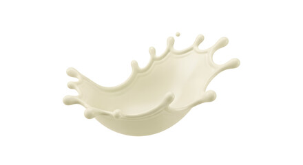 Captivating dynamic splash of light-colored creamy liquid, evoking a sense of freshness, smooth texture, and fluid motion for culinary and beverage concepts