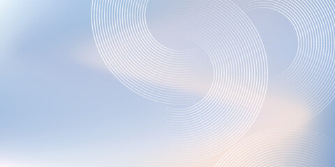 Abstract blue modern background with circle elements. Digital technology concept. Eps10