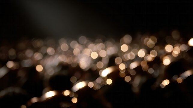 Golden bokeh sparkles like champagne bubbles, ethereal glow for Diwali celebrations, festive luminescence and enchanting twilight reverie