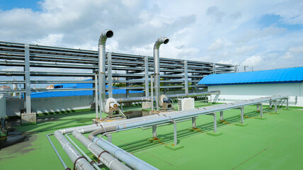 Ventilation duct used to exhaust air from inside the building to the outside,