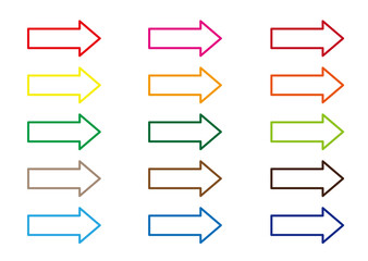 カラフルな矢印セット
