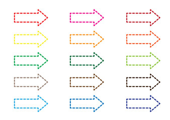 シンプルな矢印アイコンセット