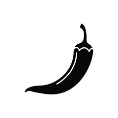 Chili icon. Pepper icon. Hot pepper icon. Chili pepper vector icon.