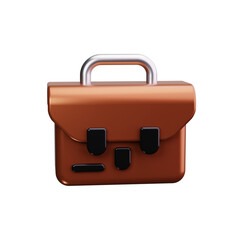 Briefcase 3d render icons