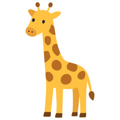 Fototapeta premium cute giraffe cartoon illustration