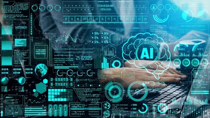 AI Assistant Brain Processor with LLM Technology, Big Data, Machine Learning, Generative AI for Business Support, Future Agentic AI Technology and Artificial Intelligence Prompt Engineering. Thunk