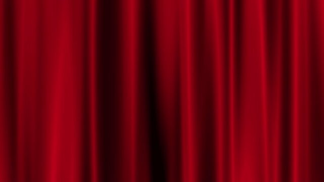 Red curtain abstract background satib fabric 4k animation seamless looping
