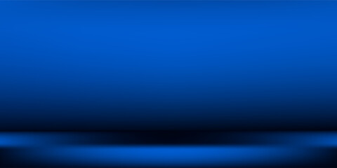 Abstract smooth gradient dark blue light studio room with copy space for you design abstract simple art