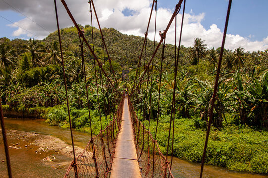 Tukuran Hanging Bridge, San Teodoro, Puerto galera, Oriental Mindoro, Philippines