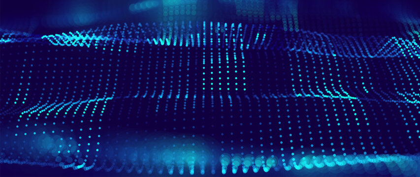 Hi Tech Network Connection Grid. 3D Technology Style Banner Design. Technology Vector Illustration. Futuristic Design for Technology or Science Event.