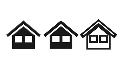 set of house icons