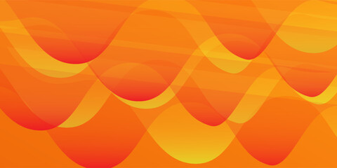 A vibrant gradient background features a combination of orange modern simple