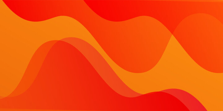 A vibrant gradient background features a combination of orange modern simple art