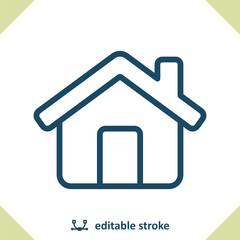 House Icon. Home, Building, Real Estate