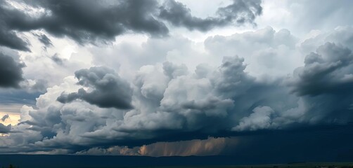 Dense cumulonimbus cloudscape, heavy, dark, brooding,  sky texture,  anvil cloud