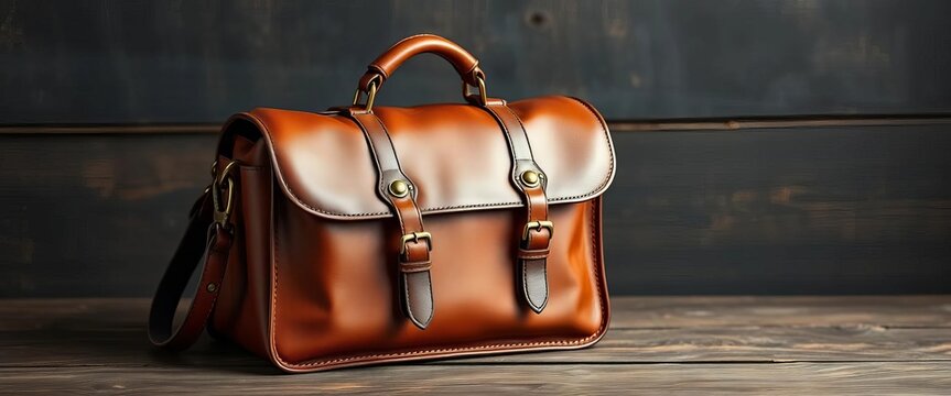 Handcrafted leather satchel, rich brown, antique brass hardware,   handmade leather,  elegant