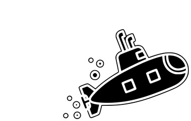 submarine illustration sub silhouette underwater logo sea icon water outline ocean navy military marine technology adventure swim symbol toy shape for vector graphic background