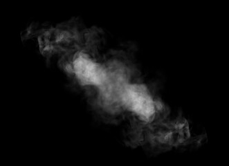 Realistic white smoke effect on a black background, ideal for digital art, video overlay, or graphic design. Perfect for creating mysterious, foggy, or atmospheric scenes in creative projects.