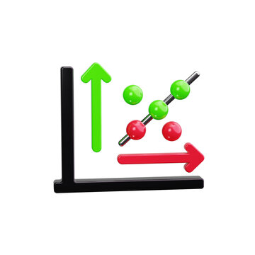 scatter plot 3d render icons