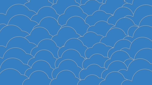 abstract seamless pattern blue cloud  - Powered by Adobe