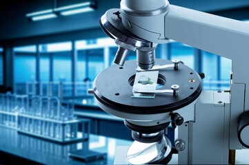 analyzes of biochemical samples in scientific laboratory.