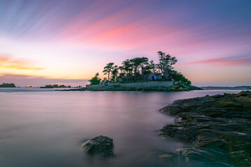 Le timide coucher de soleil