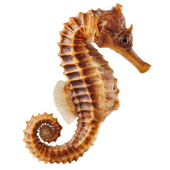 Seahorse with curled tail png marine png ocean png aquatic png fish png sea png wildlife png animal png underwater png nature png transparent background image