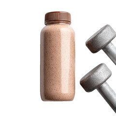 Sleek bottle of protein powder png supplement png nutrition png fitness png gym png container png label png sports png health png whey png transparent background image