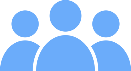 Group people icon on isolated transparent background, illustrations team sign