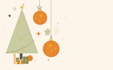 Abstract Christmas Tree - perfect for greeting card