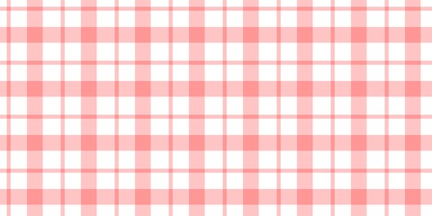 Orange gingham checkered pattern background. Seamless peach plaid design. Soft and sweet vintage aesthetic. Orange white gingham check tablecloth picnic style traditional.	