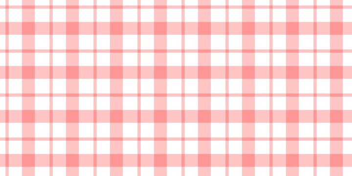 Orange gingham checkered pattern background. Seamless peach plaid design. Soft and sweet vintage aesthetic. Orange white gingham check tablecloth picnic style traditional.	