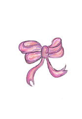 pink ribbon bow