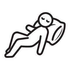 Person Relaxing on Chair Vector Symbolizing Peace Comfort and Mental Wellness