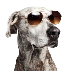 Cool dog wearing stylish sunglasses png pet png canine png funny png fashion png eyewear png summer png portrait png cute png transparent background image
