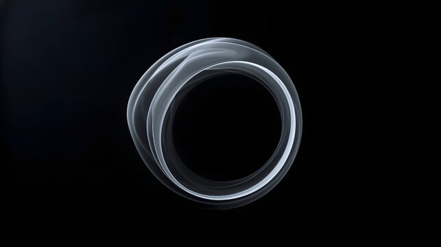 round circle with smoke fog type black back ground