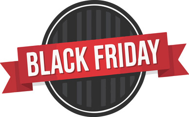 Black Friday sale banner with ribbon and badge black, Friday, sale, banner, ribbon, badge, promotion, discount, shopping, retail, offer, marketing, extra
