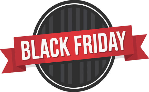 Black Friday sale banner with ribbon and badge black, Friday, sale, banner, ribbon, badge, promotion, discount, shopping, retail, offer, marketing, extra